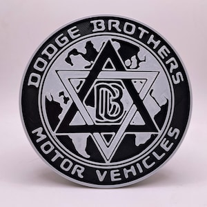 Dodge Brothers | Trailer Hitch Cover | Tow Hitch Cover | Receiver Hitch Cover | Classic Car | 3D Printed