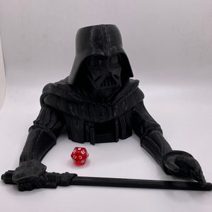 Darth Vader Inspired Dice Tower | 3D Printed Dice Roller | Compatible with Dungeons and Dragons, Pathfinder, TTRPG, Magic, etc.