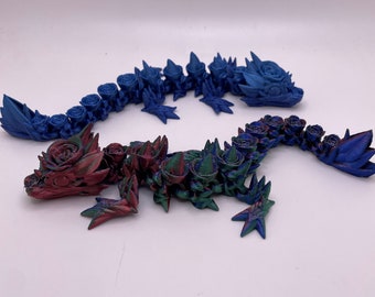 Baby Rose Dragon | 3D Printed Fidget Toy | Sensory Toy