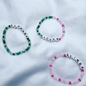 Wicked the Musical inspiriert Freundschaft Armbänder Wicked Film Gastgeschenke Elphaba Glinda Musiktheater Geschenk Perlen Armbänder