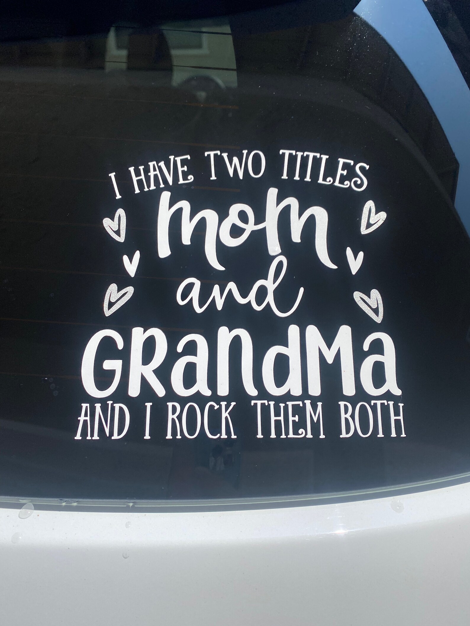 Mom and Grandma Decal Car Decal Window Sticker Two | Etsy