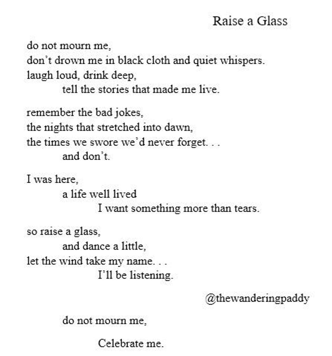 Raise a Glass — audio narration