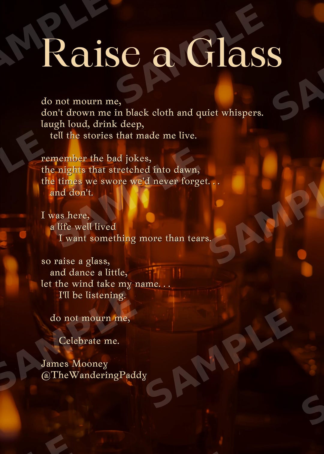 Raise a Glass — print + mass card set