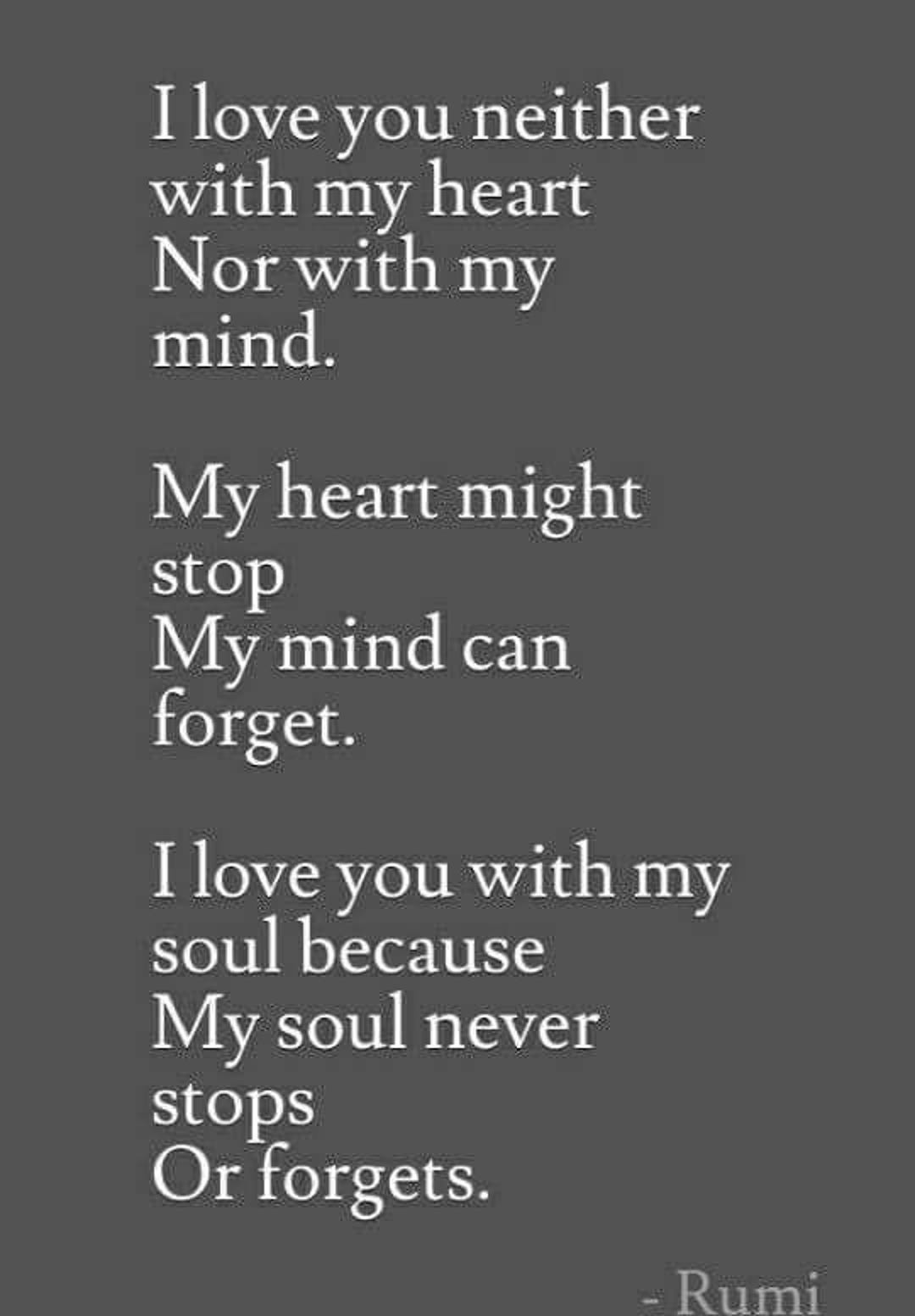 I Love You Neither With My Heart Nor With My Mind