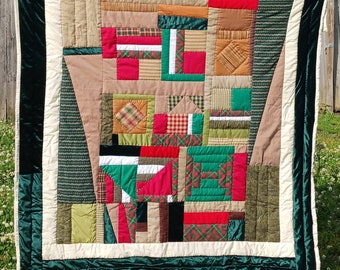 Gee's Bend Quilt, Cotton Quilt, Artistic Quilt, Quilt, Handstitched Quilt, Handsewn Quilt, Wall Hanger Quilt, Tapestry