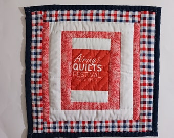 Gee's Bend Quilt, Cotton Quilt, Artistic Quilt, Quilt, Handstitched Quilt, Handsewn Quilt, Wall Hanger Quilt,  Tapestry