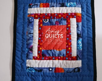 Gee's Bend Quilt, Cotton Quilt, Artistic Quilt, Quilt, Handstitched Quilt, Handsewn Quilt, Wall Hanger Quilt,  Tapestry