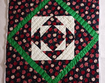 Gee's Bend Quilt, Cotton Quilt, Artistic Quilt, Quilt, Handstitched Quilt, Handsewn Quilt, Wall Hanger Quilt,  Tapestry