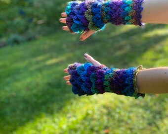 mermaid scale gloves