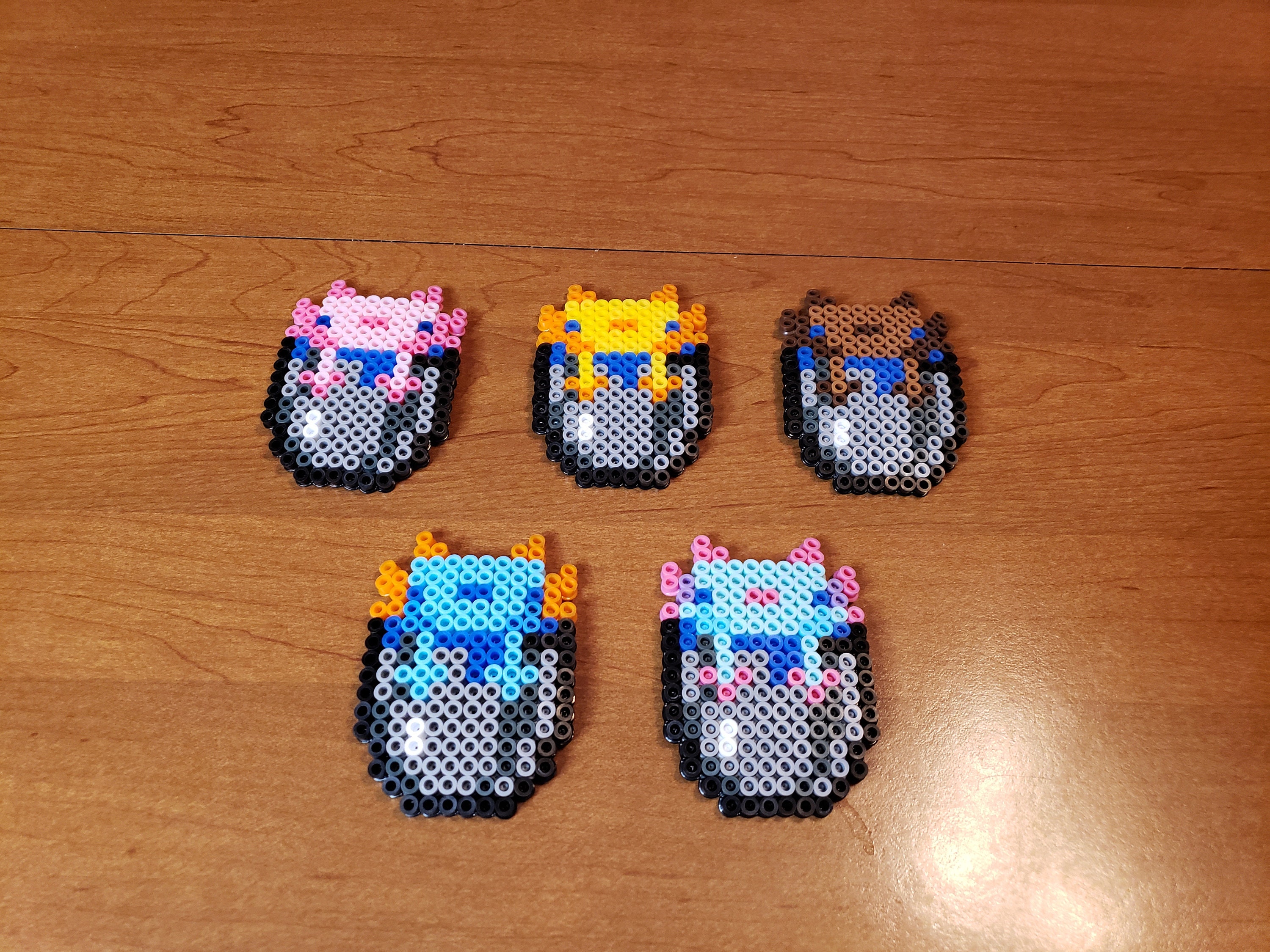 Minecraft Axolotl Head Kandi Pattern Perler Bead Patt vrogue.co