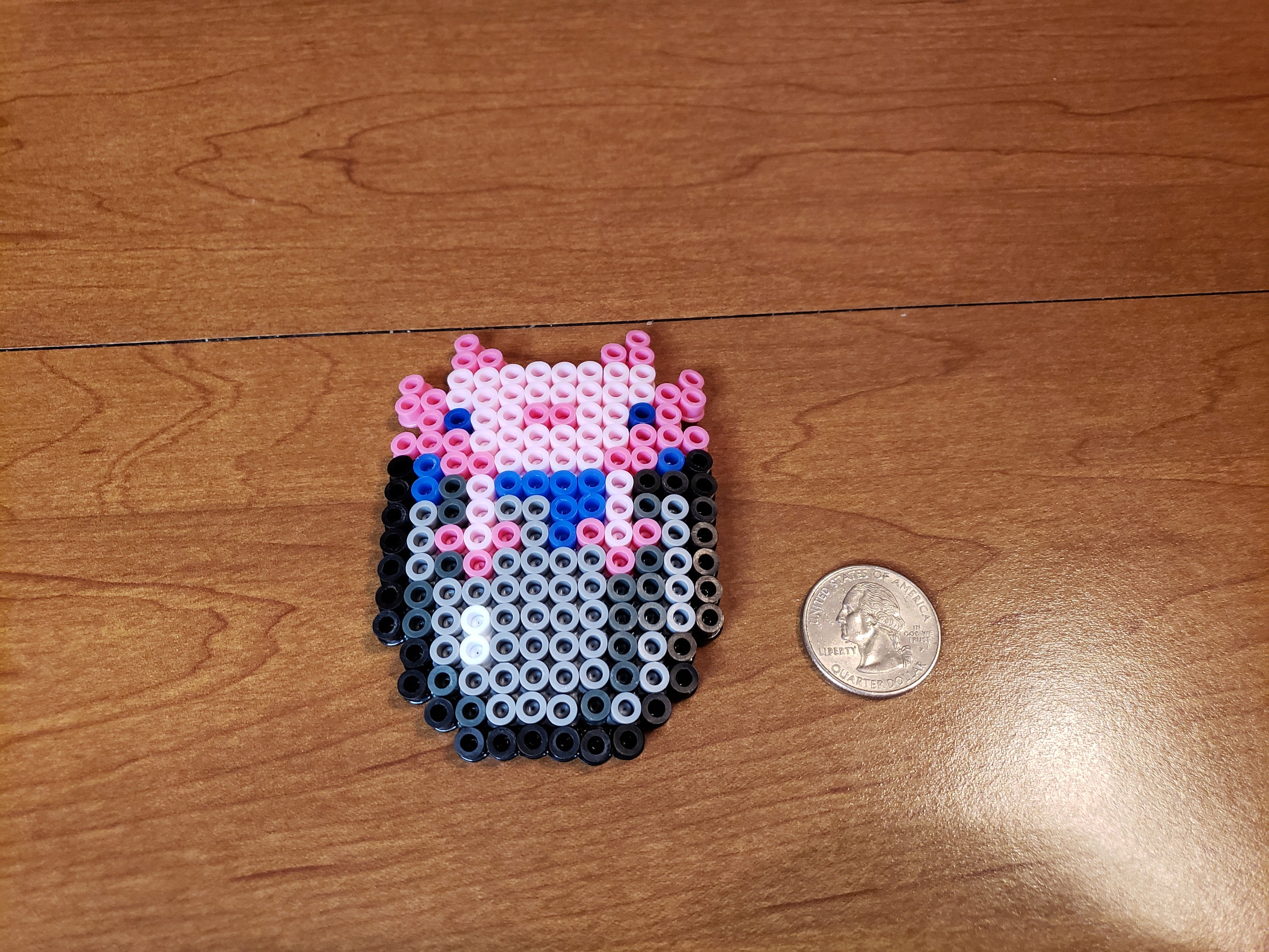 I made an axolotl in a bucket with pearler beads : r/Minecraftart