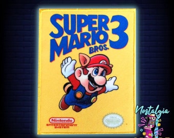 Écusson de jeu vidéo rétro Mario Bros 3 sur ordinateur Nintendo