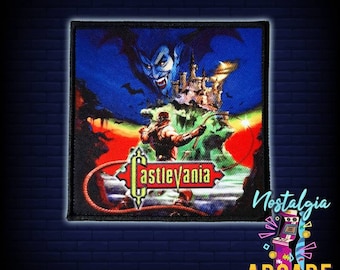 Castlevania retro video game patch computer gamer printed iron on