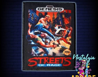 SEGA Streets Of Rage printed iron on retro gaming patch computer game video