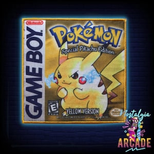 May include: A yellow Game Boy Color cartridge with a picture of Pikachu on the front. The cartridge is labelled "Pokémon Special Pikachu Edition Yellow Version".