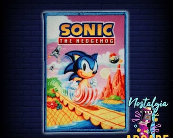 Sonic The Hedgehog SEGA iron on printed patch gaming retro