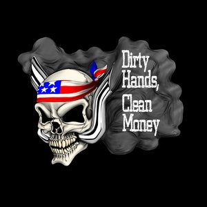 10 Diesel Skull Decal-High Quality 7 yr Vinyl; Laminated