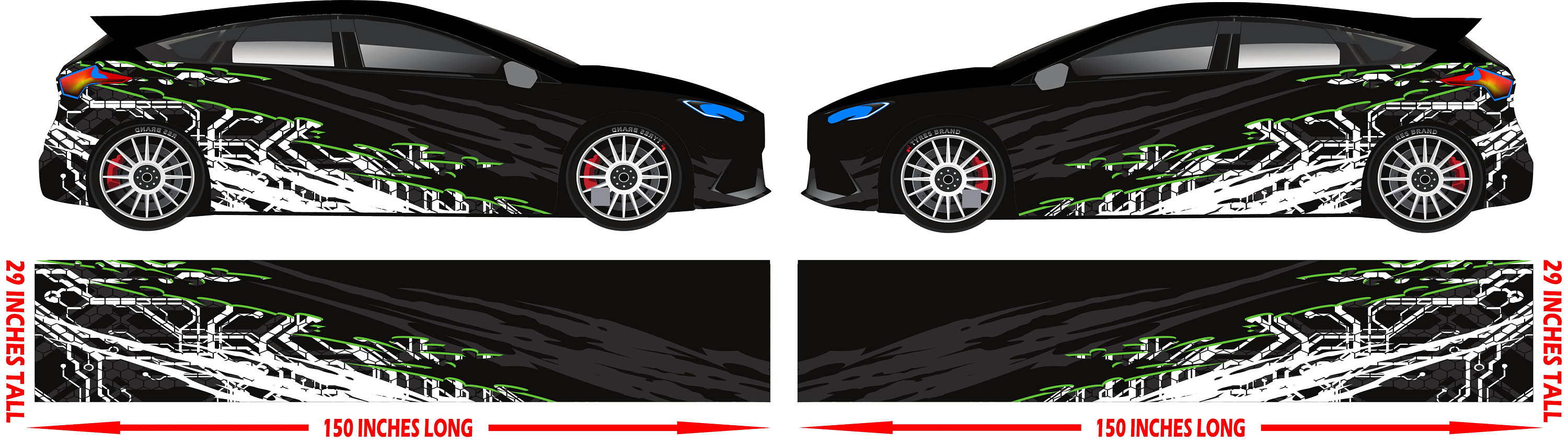 40 Side Streets Race Car Side Wrap Laminated Print Modified Etsy UK