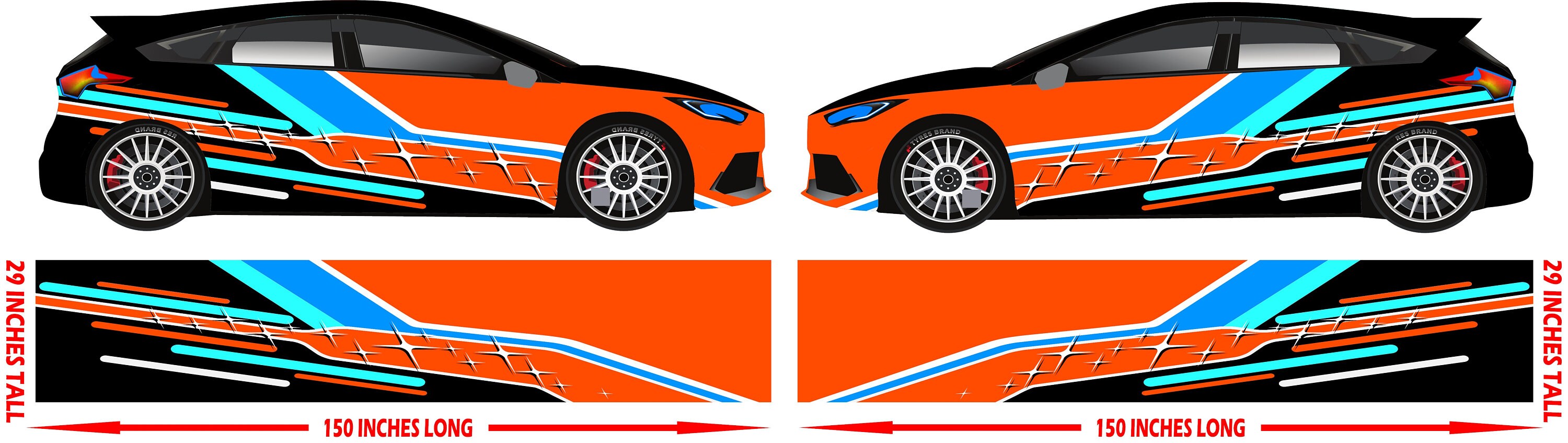 49 the Unknown Race Car Side Wrap Laminated Print Modified Etsy