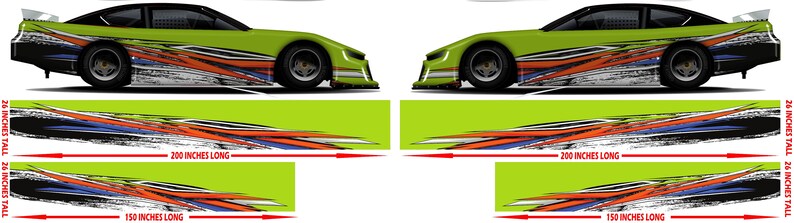 56 Elite Race Car Side Wrap Laminated Print Modified Late Model Super ...