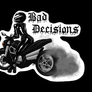 08 Biker Chick Decal-High Quality 7 yr Vinyl; Laminated