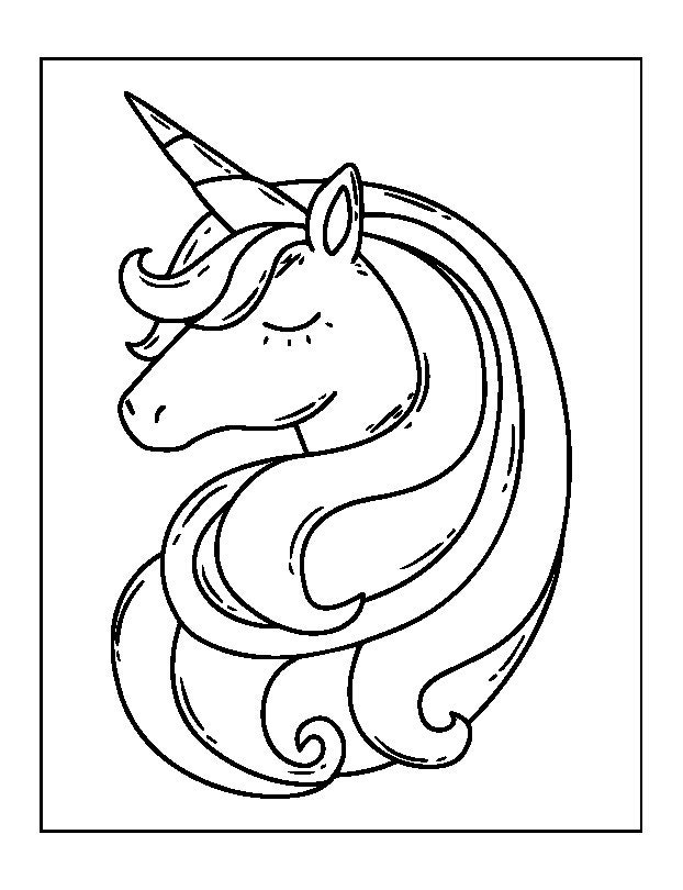 Unicorn coloring and activity book | Etsy