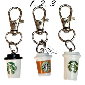 Personalised Mini Coffee Cup Keyring, Miniature Coffee Mug Keyring ...