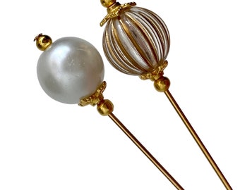 Schöne lange Perlenhut-Pins in einer Auswahl an Design und Farbe, Goldstick-Pins, Hijab-Pins, 3 Zoll lange Pins, Schleier-Pins, Broschen-Pins,