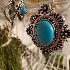 Turquoise Necklace and Earring Set