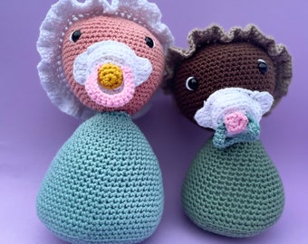 Amigurumi per neonati e ciucci - Schema all'uncinetto per neonati