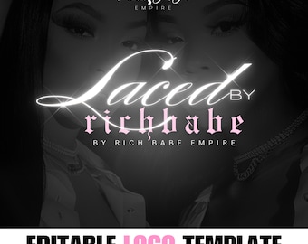 Plantilla de logotipo de cabello editable en Canva, versión gratuita