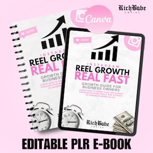 Editable PLR ebook, Resale ebook, PLR ebook, digital ebook collection, digital products, done for you ebooks, DFY ebooks, edit in Canva