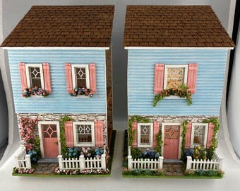 1:4 Scale Miniature Bookend Rooms – DIY Dollhouse Scenes Kit