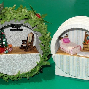 12th Scale Round Wall Decor - Ideal for 144th Furniture: Customize for Holidays or Seasons!