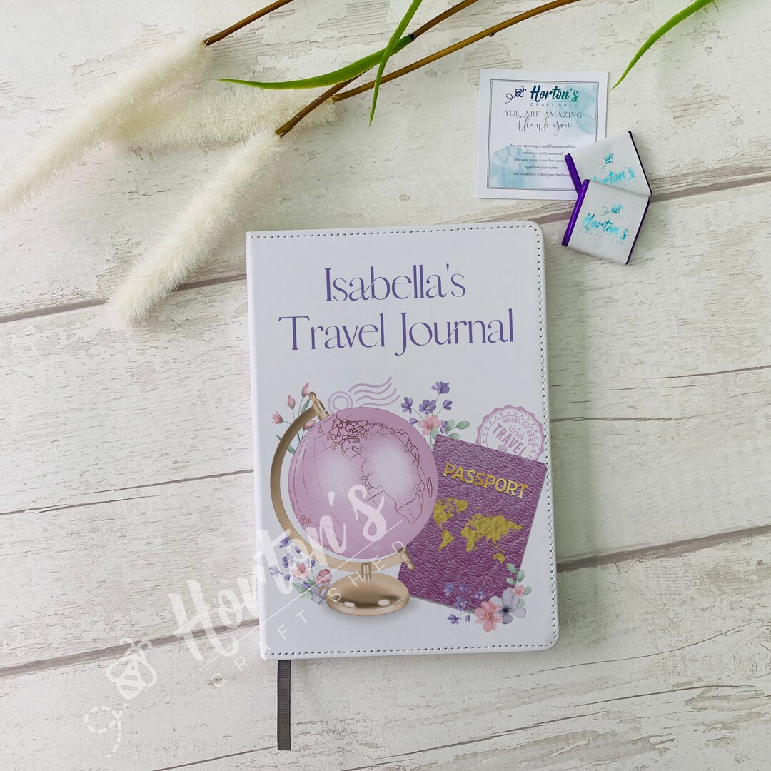 Globe and Passport Travel Journal Gift for Traveler Etsy UK