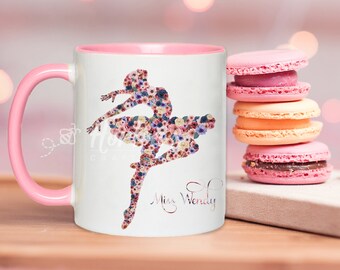 birthday Perfect for all dancers-Ballerina mug-Dance teacher gift-Ballet teacher-Recital Great gift for dancers-Athlete Artist Dancer mug
