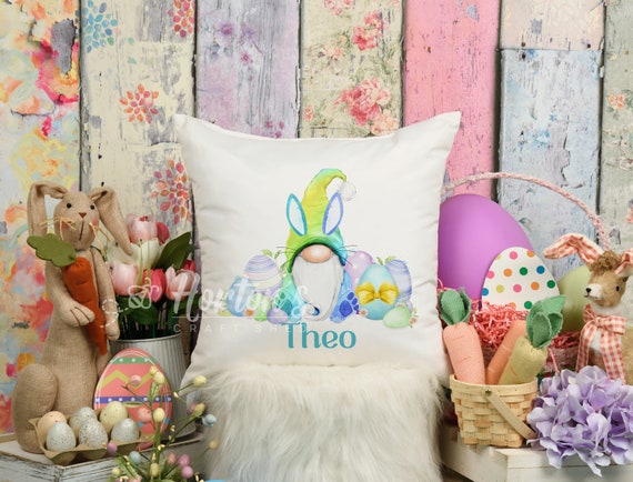 Personalised Easter Bunny Gonks Easter Bunny Velvet Cushions Easter Bunny Snuggle Cushion Gift for Children Easter Gift Etsy UK
