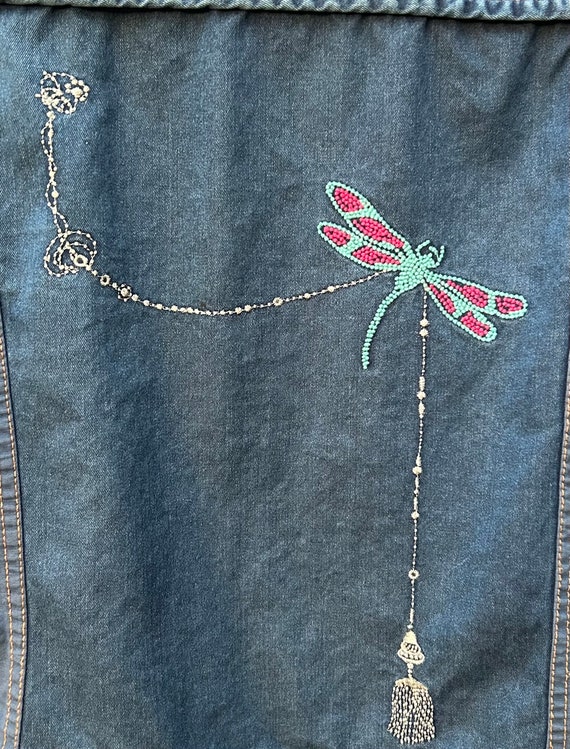 Vintage Oilily Embroidered Denim Jacket - image 4