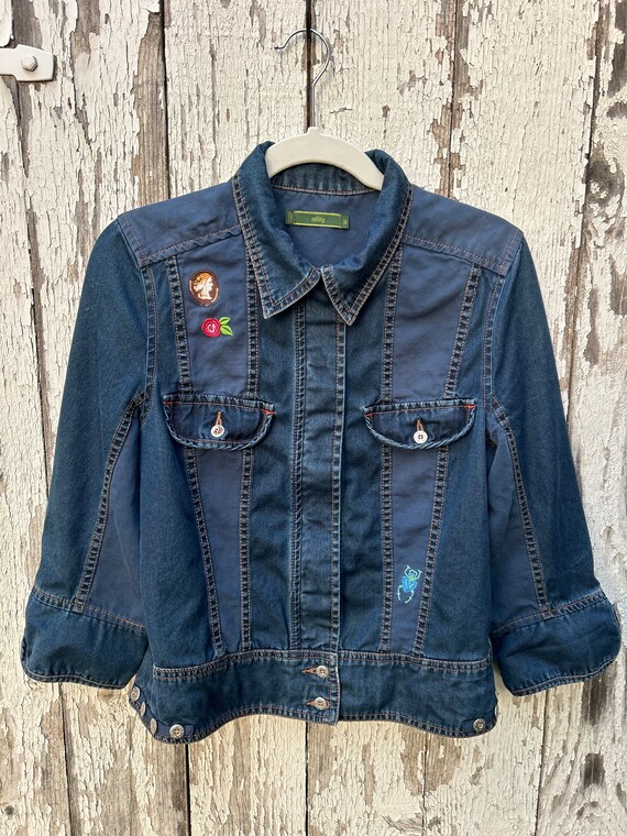 Vintage Oilily Embroidered Denim Jacket - image 1