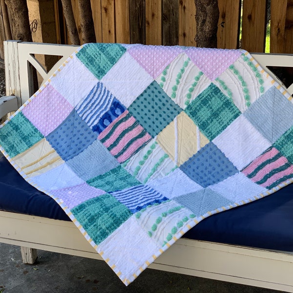 Chenille Quilt Etsy