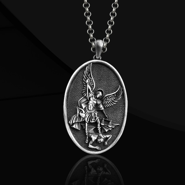Personalized St. Michael Mens Etsy