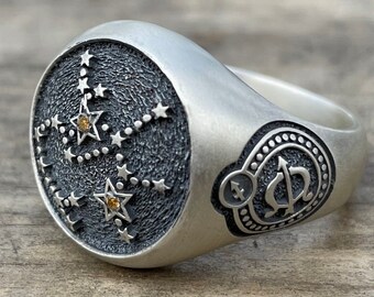Details about Salamander Talisman • Sagittarius Zodiac Symbol • Men's Ring •Sterling Silver925 Details about Salamander Talisman • Sagittarius Zodiac Symbol • Men's Ring •Sterling Silver925