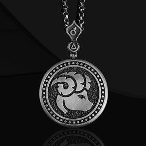 Aries Constellation 925 Sterling Silver Chain Pendant, Necklace Gifts for mom, Personalized Astrological Sign Aries Necklace Birthday Gifts