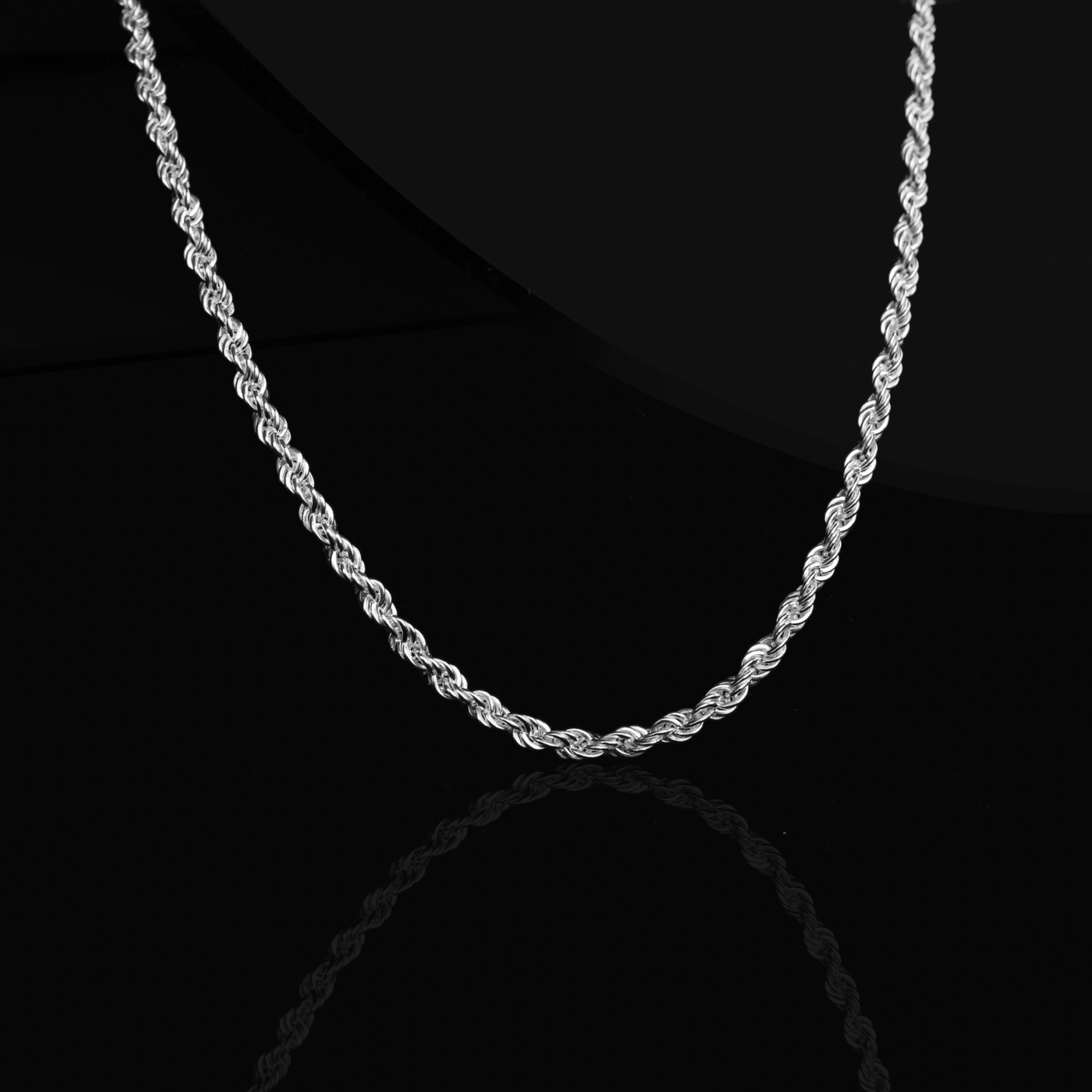 Collana Da Uomo In Argento Sterling 925 2/4/6/8/10/12MM 40 - Foto 2