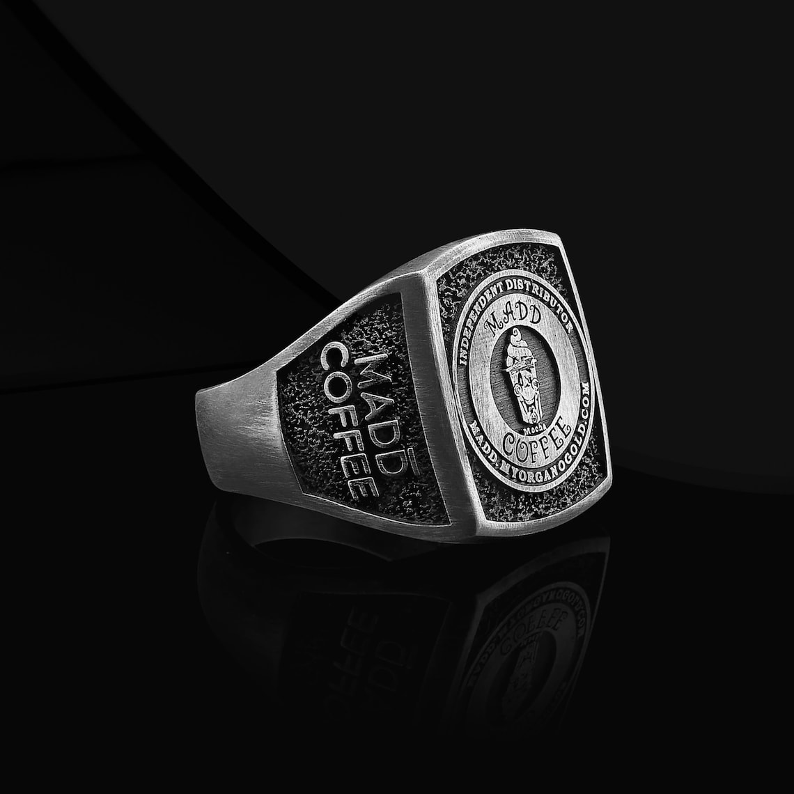 Custom Made Logo Rings Custom Corporate Business Logo Signet Ring, Personalized Family Crest ...