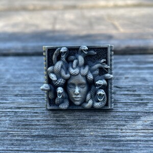Gorgon Medusa 925 Sterling Silver Greek Mythology Men Ring, Medusa Gothic Ring, Gorgon Medusa Silver Jewelry, Medusa Silver Men Ring gifts