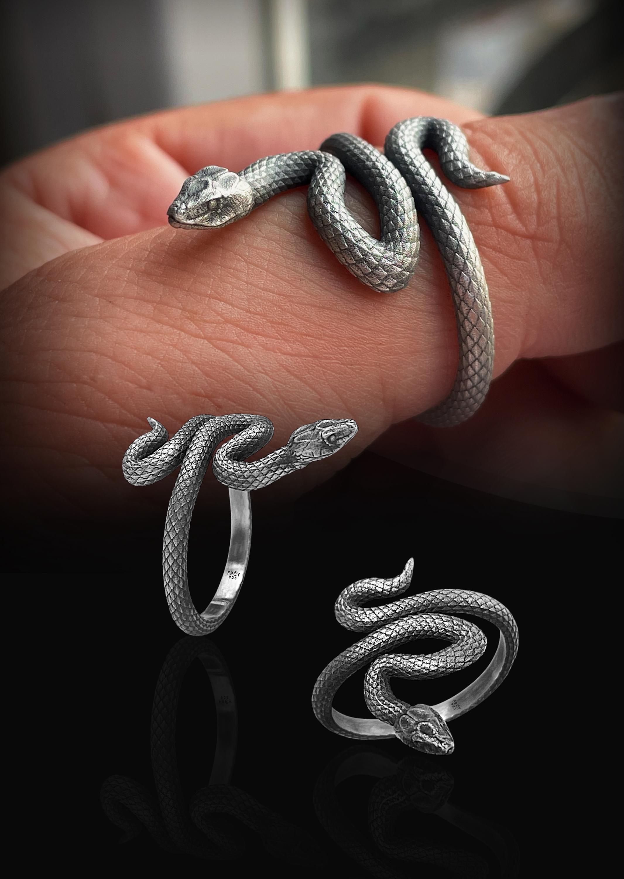 NKlaus Creolo Singolo Bali In Argento 925 Con Motivo Serpente Celtico - Diametro 18mm, Gotico