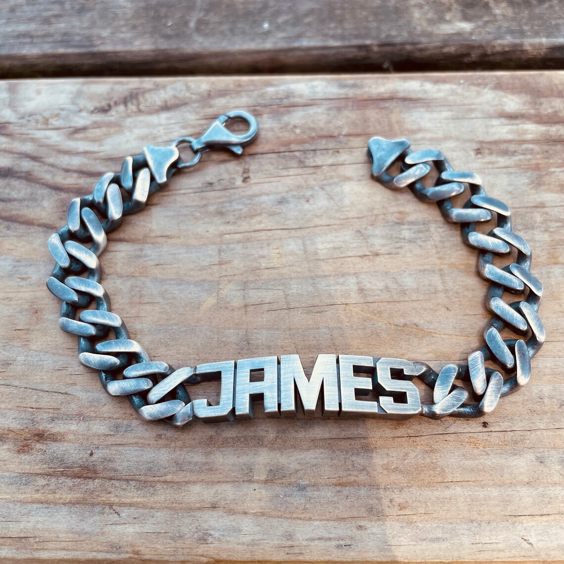 Personalized Name Men Bracelet Silver letter bracelets Etsy