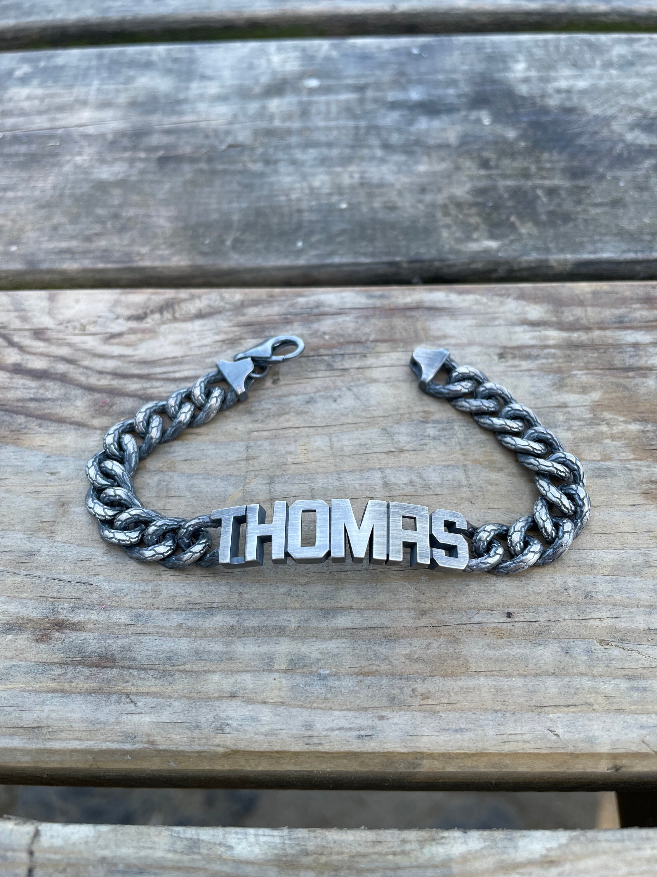 Personalized Italian Sterling Silver 925 ID Bracelet for Men Etsy UK