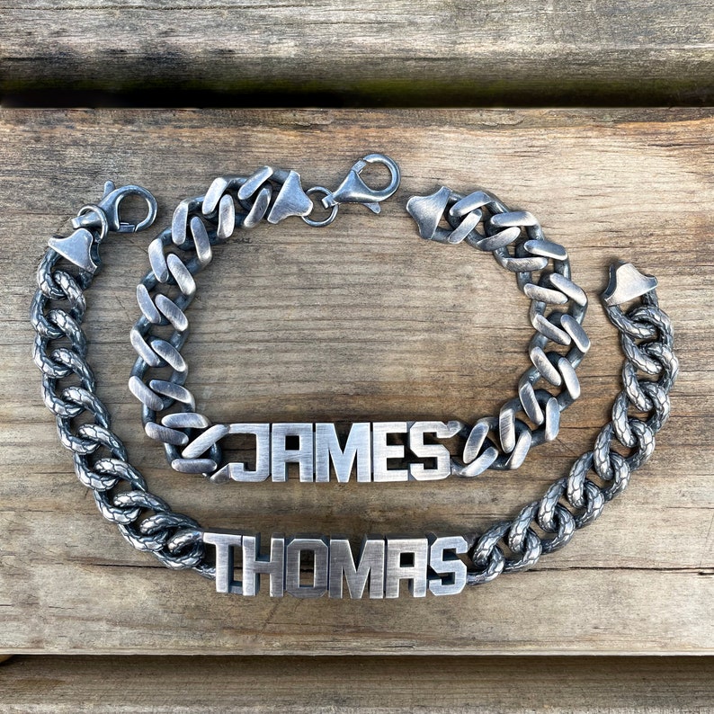 Personalized Italian Sterling Silver 925 ID Bracelet for Men Etsy UK
